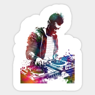 DJ music set #dj #music Sticker